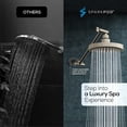thumbnail image 3 of SparkPod Rain Shower Head with Adjustable Extension Arm 11" - High Pressure, Easy Install (6" inch Shower head, Brushed Nickel), 3 of 9