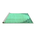 thumbnail image 2 of Ahgly Company Machine Washable Indoor Square Persian Turquoise Blue Traditional Area Rugs, 8' Square, 2 of 4