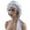 Grey, variant on Large Satin Silk Hair Bonnet with Tie Band Adjustable Hair Wrap, Black
