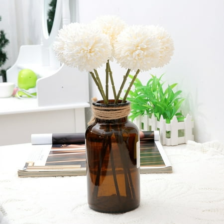 Fake Box Balls LYUMO 6Pcs Artificial Silk Flower Beauty Fake Dandelion Ball for Home Room Wedding Decor , Artificial Silk Balls, Artificial Silk Flower ()