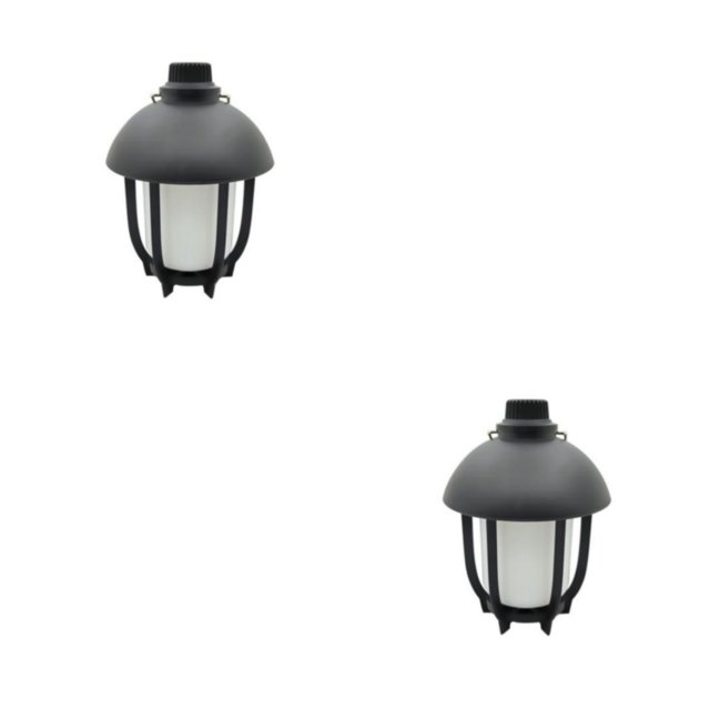 Luz Linterna LED USB Eigraketly 1200mAh Impermeable Retro Negro 2piezas