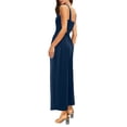 thumbnail image 4 of Summer Fashion Plus Size Jumpsuits for Women Petite Casual Loose Jumpsuit Sleeveless Wide Leg Trouser Jumpsuit With Pockets, 4 of 9