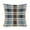 Blue and Cream checked Plaid, variant on Decorative Square Pillowcase Cushion Case Inspirational Gifts Pillowcase Blessed Throw Pillowcases Pillowcase for Couch Sofa Bedroom Car Living Room 16"x16"