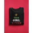 thumbnail image 3 of This Girl Loves Christmas Sweatshirt Women -Smartprints Designs, Female XX-Large, 3 of 4