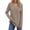 Coffee, variant on Fantaslook Long Sleeve Shirts for Women V Neck Lightweight Sweaters Casual Fall Tunic Tops Fashion Spring Clothes