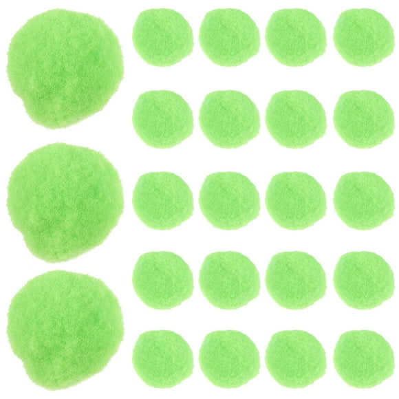 CIMAXIC green pom poms 500Pcs DIY Crafting Pom Poms Clothing Hat Decorations Adorable Pom Poms for Kids Crafts,0.98"X0.98"X0.98"