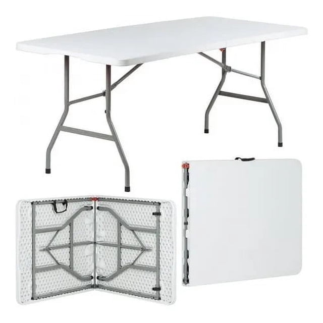 Mesa Plegable Resistente Portafolio Plastico 1.80 Exterior SUPER HYO MESA DE JARDIN