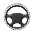 thumbnail image 3 of Kll Car Steering Wheel Cover, Universal 15 Inch, Soft Elastic And Comfortable,Car Accessories Decorations-Watercolor Nautical, 3 of 8