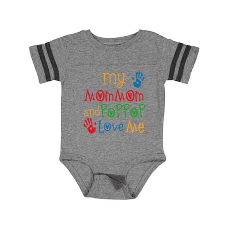 

Inktastic MomMom and PopPop Love Me Gift Baby Boy or Baby Girl Bodysuit