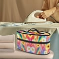 thumbnail image 2 of HELLHERO Light Clothes Iron Storage Case Portable Steam Iron Case with Zipper Handle Sunflower and Daisy Pattern Valentine's Day, Case Only, 2 of 6