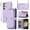 Purple, variant on ELEHOLD for Samsung Galaxy S24 Wallet Crossbody Case,Large Capacity Zipper Cash Pocket Card Holders Flip Kickstand Skin-Friendly Leather Purse Cover with Wrist Strap Crossbody Strap,Purple