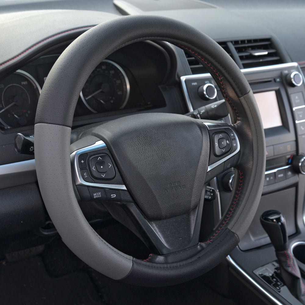 ACDelco Car Steering Wheel Cover Perforated Synthetic Leather Cover