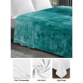 thumbnail image 6 of Teal Twim Size Flat Sheet, Wrinkleproof & Fadeproof Cooling Flat Bed Sheet Only, Retro Oil Painting Modern Abstract Art Aesthetics Breathable Soft Bedding Top Sheets 66 x 96 Inches, 6 of 8