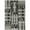 Gray And Black, variant on HomeRoots 510190 2 x 3 ft. Black Gray & Ivory Geometric Power Loom Stain Resistant Rectangle Area Rug
