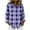 Purple, variant on ZUKMRJPC Button Down Shirts for Women Long Sleeve Vintage Plaid Shirts Casual Collared Lightweight Slim Fit Business Work Tops
