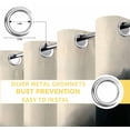 thumbnail image 6 of Black Beige Lake Blackout Curtains for Bedroom/Living Room, Thermal Insulated Kitchen Curtains, Vintage Aesthetics Abstract Grommet Darkening Window Treatment Drapes 52"x72"x2, 6 of 8