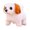 Brown, variant on Black Black Simulation Puppy Pet Toy Dog For Kids Walks And Calls Electric Plush Patch Ear Dog