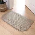 thumbnail image 2 of 32X20 Inch Anti Fatigue Kitchen Rug Mats are Made of 100% Polypropylene Half Round Rug Cushion Specialized in Anti Slippery and Machine Washable,Beige(3 pcs), 2 of 6