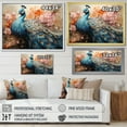 thumbnail image 4 of Designart "Graceful Elegance Displayed By A Peacock II" Animals Peacock Floater Framed Canvas Art Print, 4 of 5