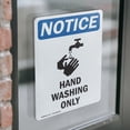 thumbnail image 4 of (2 Pack) Hand Washing Only Sign With Symbol OSHA Notice Sign 5 Inch X 7 Inch Vinyl Label Decal Sticker Weather Resistant, UV Protected for Workplace, Business, and Construction Site,, 4 of 7