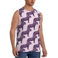 thumbnail image 2 of Uemuo Leopard Print Pattern Men's Sleeveless T-Shirt,Muscle Athletic Tank Top, Moisture-wicking Quick-dry Breathable Classic Tee Top for Gym Run Outdoor Sports-Medium, 2 of 8