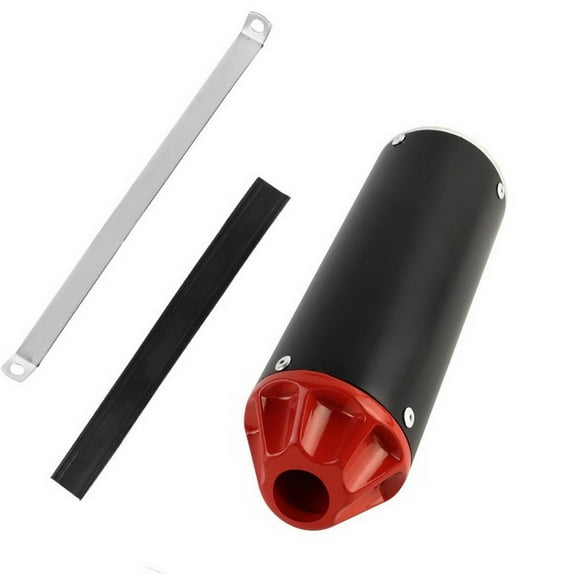 28mm 1.1 inch Exhaust Muffler Head for XR50 CRF50 Dirt Pit Bike Black/Red EX16H