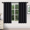 thumbnail image 1 of Thermal Blackout Curtains For Bedroom And Living Room, Set Of 2 Eyelet Curtains, Soundproof, Energy Saving, 1 of 4