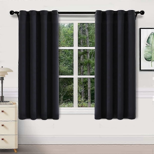 Thermal Blackout Curtains For Bedroom And Living Room, Set Of 2 Eyelet Curtains, Soundproof, Energy Saving