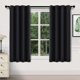 thumbnail image 1 of Thermal Blackout Curtains For Bedroom And Living Room, Set Of 2 Eyelet Curtains, Soundproof, Energy Saving, 1 of 4