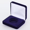 thumbnail image 1 of (1) Blue Velvet Model "H" Air-Tite Single Coin Holder Display Box Case for H-38 1oz Silver Dollar Direct Fit Coin Capsule, 1 of 3