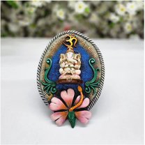 Ganesha Wall Decor Ganesha Wall Hanging Ganesha for Door Hanging Ganesha Plate Ganpati Statue Indian Home Temple Decor Wall Decoration Gift Lord Ganesha Idol for Door Decor Gift - AtoZ India Cart