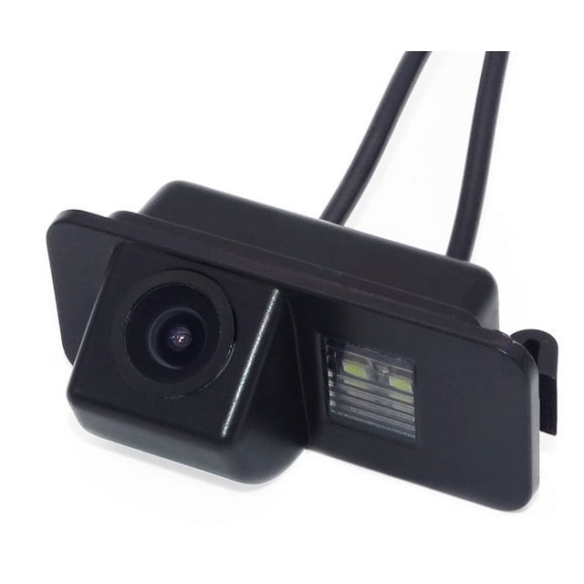 Aplicable a la luz de matrícula HD CCD cámara de marcha atrás de coche vista trasera a Color visión nocturna impermeable, alta resolución HD para