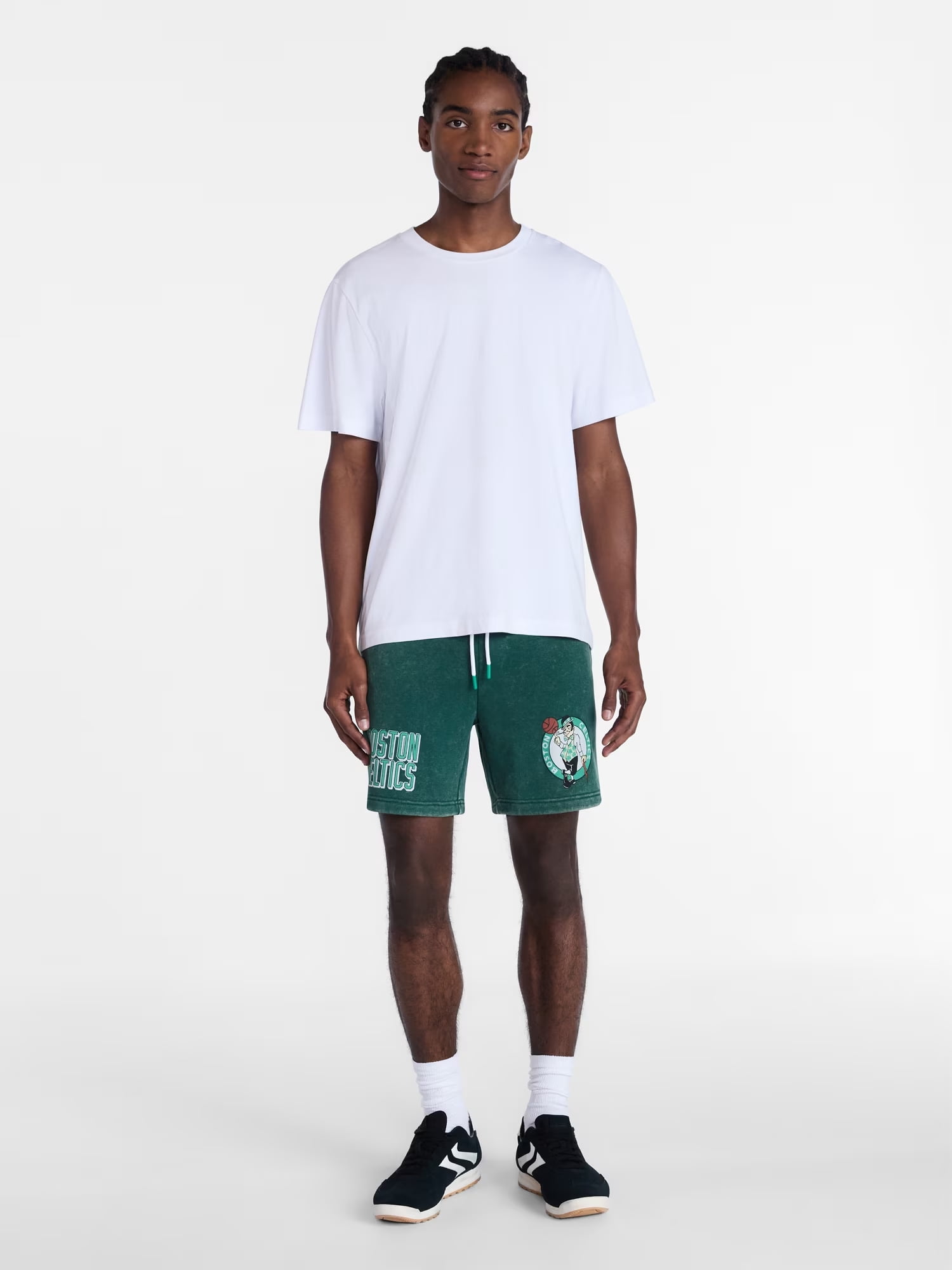 NBA, Men's & Men's Big and Tall Mineral Wash Graphic Shorts, Boston Celtics, Sizes XS–5XB