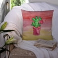 thumbnail image 3 of Carolines Treasures BB7361PW1414 Flowering Cactus Watercolor Fabric Decorative Pillow, 3 of 4