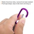 thumbnail image 4 of Uxcell Compass Keychain Belt Clip Camping Explorer Party Favors Purple Black 2 Pack, 4 of 6