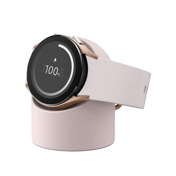 Injueey Gel de sílice Práctico y multifuncional Soporte de carga para reloj Ángulo de visión óptimo Organizar Escritorio gris rosado Type3 NO3