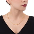 thumbnail image 5 of Cadena Torsal Ametrinaa CH10K011 Unisex 50cm Oro Italiano 10k, 5 of 5