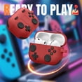 thumbnail image 4 of Comvin Compatible with Apple Airpods Pro 3 Case Cover with Cleaner Kit, Cool Funny Silicone Protective Case for AirPods Pro 3rd Generation Case (2025) for Men Boy,Red, 4 of 9