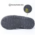 thumbnail image 3 of NCCB Boy's Moccasin Slippers Memory Foam Nonslip Indoor Outdoor shoes Black 13, 3 of 6