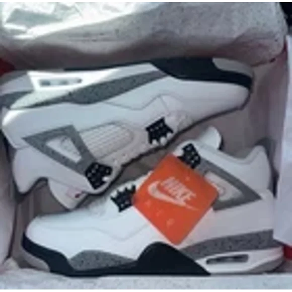 Air Jordan 4 Retro White Cement-size 9.5