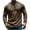Brown, variant on Mgmyaa Men's Casual V-Neck Button Down Shirt Long Sleeve Slim Fit Base Layer Top Comfortable Breathable Everyday Wear