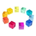 thumbnail image 2 of Xuanheng 100 Pieces Rainbow Acrylic GEM Cubes Building Blocks Set Smooth for Crafting, 2 of 8