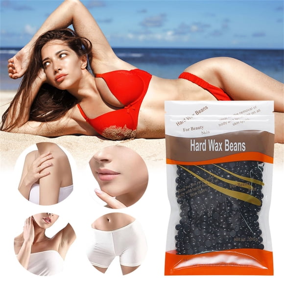Hard Wax Bead Hair Removal Sensitive Waxing 100G/ Bag No Need For Hair Removal Paper Anti Allergy Quick Effect,Black Hair Remover