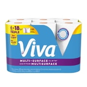 Viva Multi-Surface Cloth Paper Towels, 12 Triple Rolls, 165 Sheets per Roll