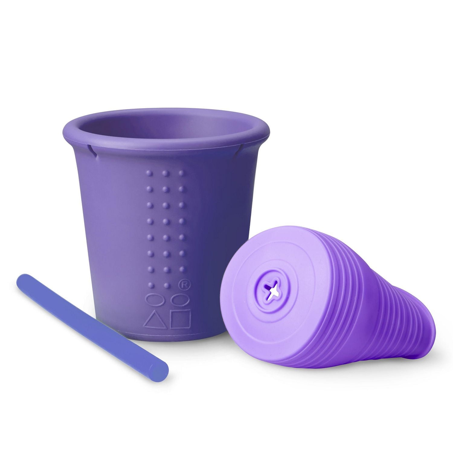 GoSili Paille Tasse 8 oz. Mauve