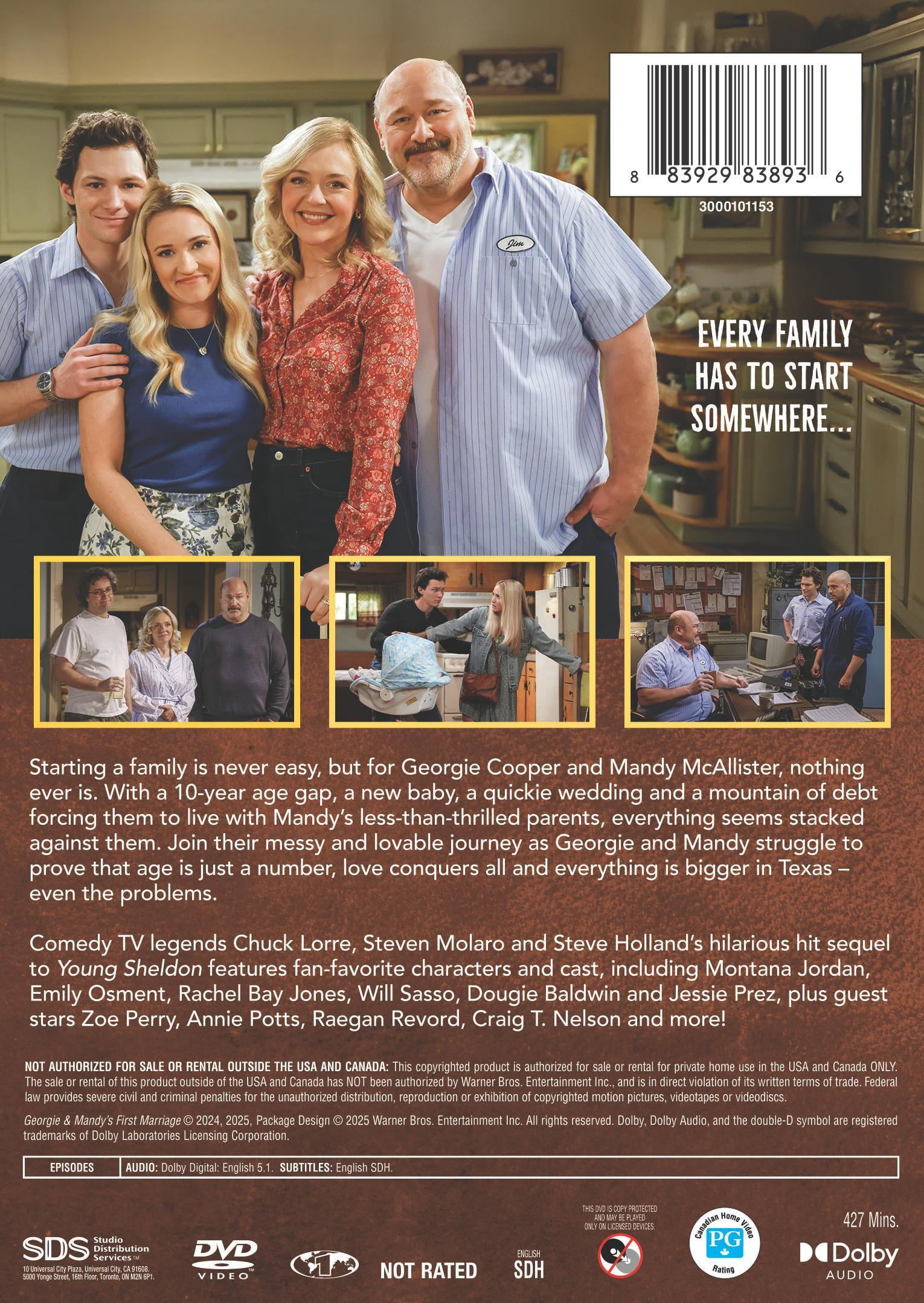 Georgie & Mandy's First Marriage: The Complete First Season (DVD), Comedy, Warner Bros.