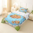 thumbnail image 2 of Erosebridal Kids Cute Capybara In The Water Twin Comforter Sets 3-Piece,Cartoon Animal Yellow Duck Bedding Set For Boys Girls,Breathable Home Decor, 2 of 7