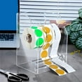 thumbnail image 3 of AOOOWER Multipurpose Sturdy Acrylic Label Dispenser Featuring Three Compartments Designs for Easy Sticker Management Setups, 3 of 6