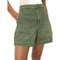 thumbnail image 3 of Summer Women High Waisted Casual Denim Shorts Denim Shorts Wide Leg Shorts with Pockets, 3 of 6