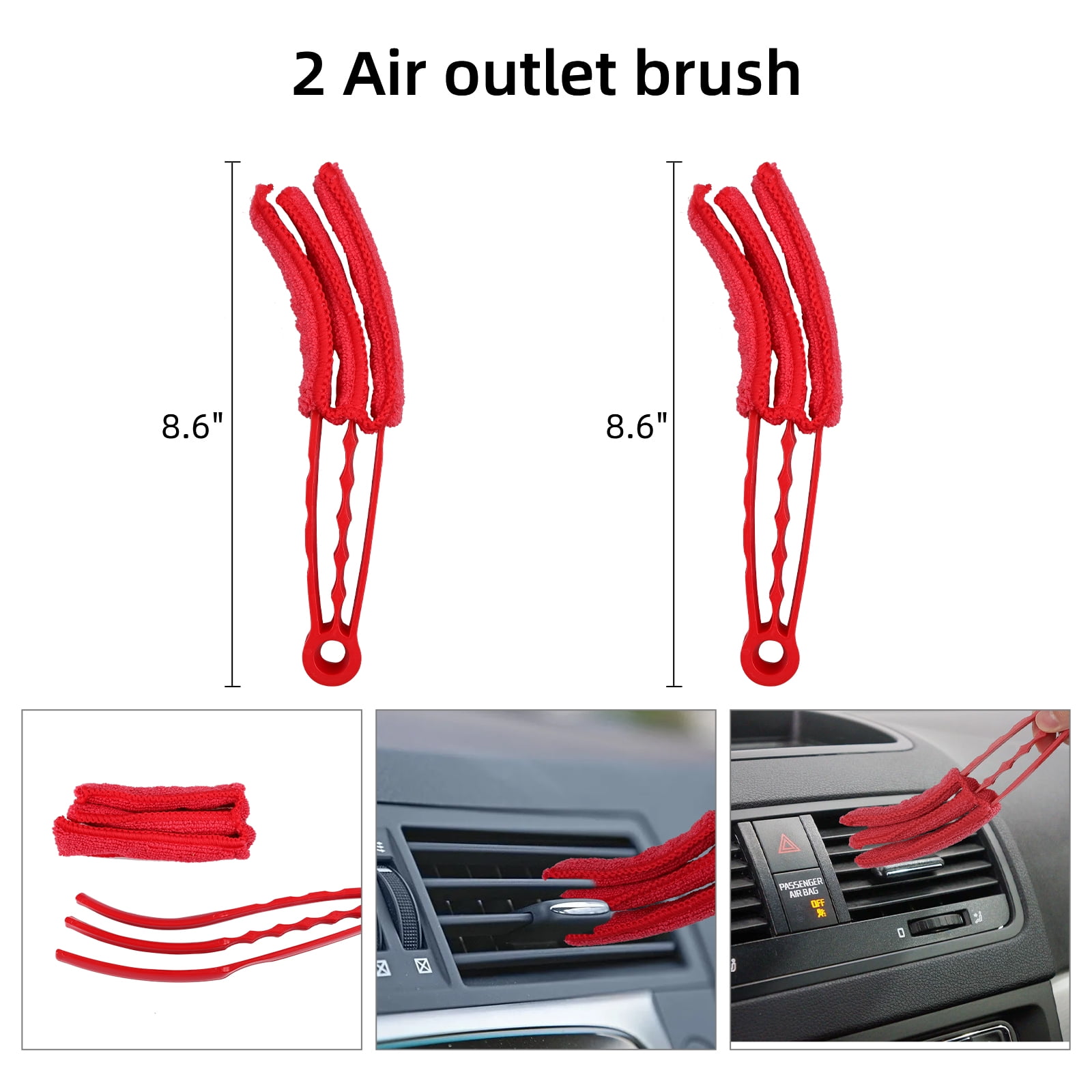 GCP Products 18Pcs Car Cleaning Kit Interior Detailing Wash Brushes Drill  Engine Wheel Clean